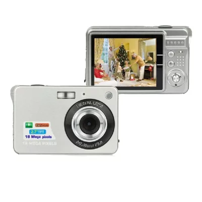 YONIS Appareil Photo Num&eacute;rique Portable  18MP Zoom 8x + SD 4Go Argent