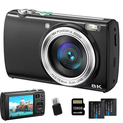 SZSMART Appareil Photo Num&eacute;rique VE418 8K 88MP Double SONY Ecran Tactile WiFi Autofocus