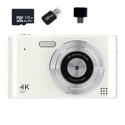  Appareil Photo Num&eacute;rique VURAHOME C15 1080P Zoom 16X &Eacute;cran 2,4"" 128Go Blanc