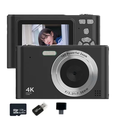  Appareil Photo Num&eacute;rique VURAHOME C15 1080P Zoom 16X &Eacute;cran 2,4"" 128Go Noir