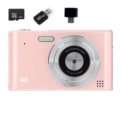  Appareil Photo Num&eacute;rique VURAHOME C15 1080P Zoom 16X &Eacute;cran 2,4"" 32Go Rose
