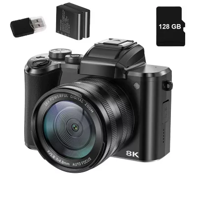 VURAHOME Appareil Photo Num&eacute;rique  DC226 8K 88MP WiFi Zoom 16X &Eacute;cran 3,2"" 2 Batteries 128Go