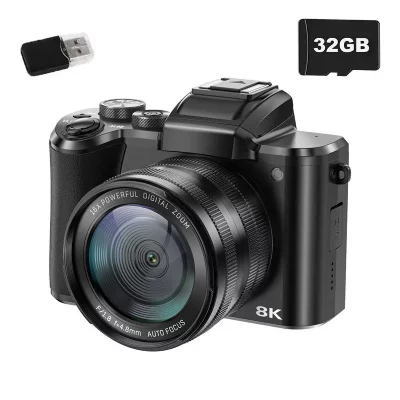 VURAHOME Appareil Photo Num&eacute;rique  DC226 8K 88MP WiFi Zoom 16X &Eacute;cran 3,2"" Noir
