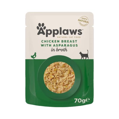 APPLAWS  Chicken With Asparagus 12x70g Wet Cat Food Dor&eacute;
