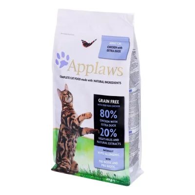 APPLAWS  Croquettes pour chat adulte poulet avec extra canard 2kg