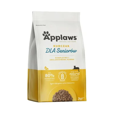 APPLAWS  Dry Senior Chicken 2kg Cat Feed Beige 2kg