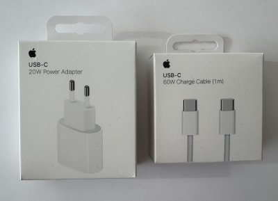 APPLE  Adaptateur secteur USB-C 20 watts d'origine - Blanc - Neuf