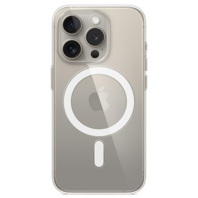 APPLE  Clear Case Coque arri&egrave;re  iPhone 15 Pro transparent