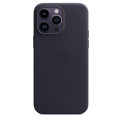 APPLE  Coque en cuir pour iPhone 14 Pro Max avec MagSafe - Encre 