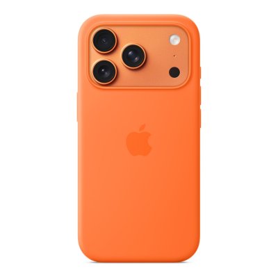 APPLE  Coque en silicone avec MagSafe Orange - iPhone 17 Pro