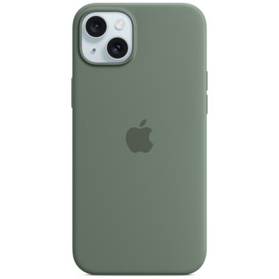 APPLE  Coque en silicone avec MagSafe pour iPhone 15 Plus - Cypr&egrave;s