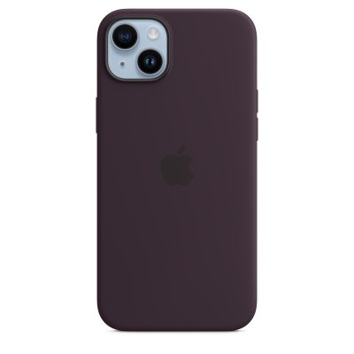 APPLE  Coque en silicone MagSafe iPhone 14 Plus - Elderberry