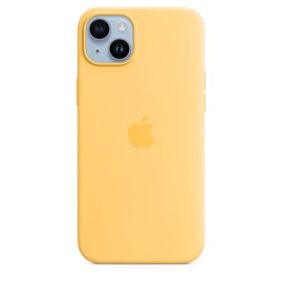 APPLE  Coque en silicone MagSafe iPhone 14 Plus - Sunglow