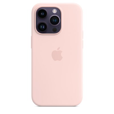 APPLE  Coque en silicone MagSafe iPhone 14 Pro - Chalk Pink