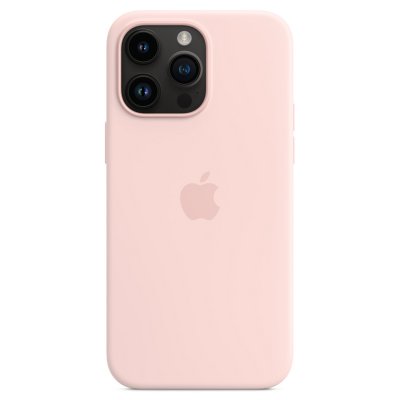 APPLE  Coque en silicone MagSafe iPhone 14 Pro Max - Chalk Pink