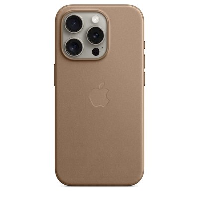 APPLE  Coque en tissage fin avec MagSafe pour iPhone 15 Pro - Taupe