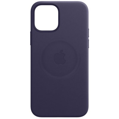 APPLE  Coque Leather MagSafe iPhone 12 Pro Max - Deep Violet