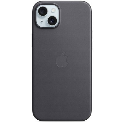 APPLE  - Coque pour iPhone 15 Plus - tissage fin - noire - avec MagSafe
