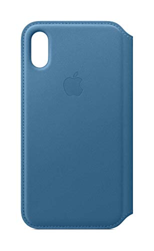APPLE  &eacute;tui folio en cuir bleu iphone xs MRX02ZM/A