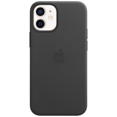 APPLE  iPhone 12 mini Coque en cuir avec MagSafe - Noir - Neuf