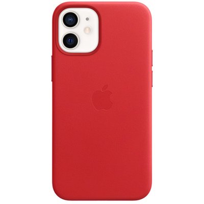 APPLE  iPhone 12 mini Coque en cuir avec MagSafe - (PRODUCT)RED 