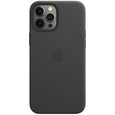 APPLE  iPhone 12 Pro Max Coque en cuir avec MagSafe - Noir - Neuf