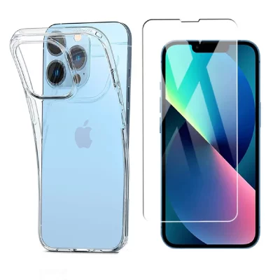 XEPTIO Apple iPhone 13 PRO MAX 6,7 pouces coque tpu et vitre full noir - Neuf