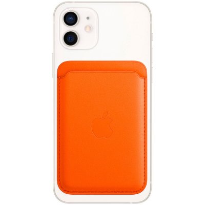 APPLE  Porte-cartes en cuir avec MagSafe pour  iPhone - Orange