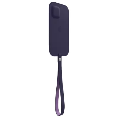 APPLE  Sacoche en cuir MagSafe iPhone 12 (Pro) - Deep Violet