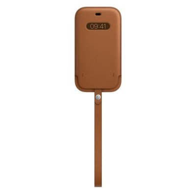 APPLE  Sacoche en cuir MagSafe iPhone 12 (Pro) - Saddle Brown