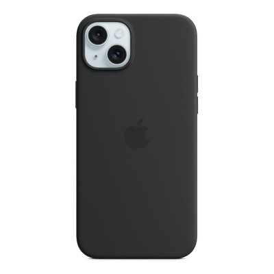 APPLE  Silicon Case MagSafe Coque arri&egrave;re  iPhone 15 Plus noir