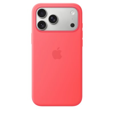 APPLE  Silicone Case with MagSafe Rose goyave  iPhone 17 Pro Max