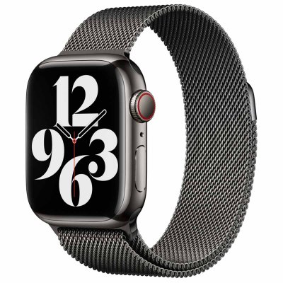 APPLE  Watch Band - Bracelet Milanais - 45&nbsp;mm - Graphite - Regular