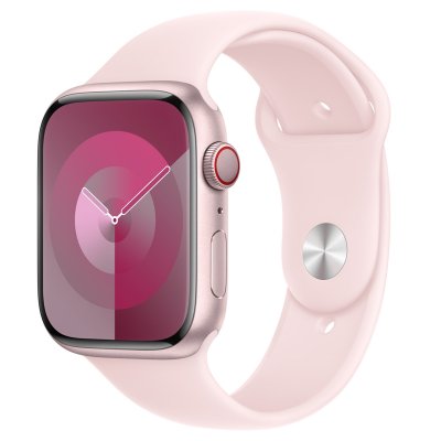 APPLE  Watch Band - Bracelet Sport - 45&nbsp;mm - Rose p&acirc;le - S/M