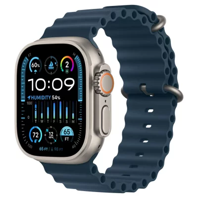 APPLE  Watch Band - Ocean Band Extension - 49&nbsp;mm - Bleu - Regular