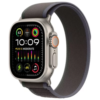 APPLE  Watch Band - Trail Loop - 49&nbsp;mm - Bleu/noir - S/M