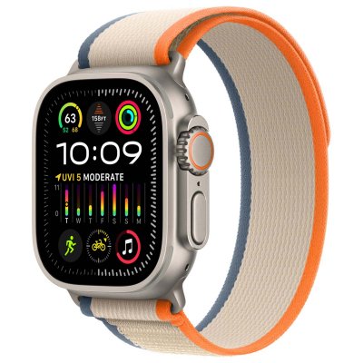 APPLE  Watch Band - Trail Loop - 49&nbsp;mm - Orange/beige - S/M
