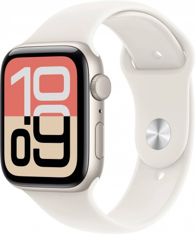 Apple Watch SE 3 GPS 44 mm Aluminium Lumi&egrave;re Stellaire Bracelet Sport Lumi&egrave;re Stellaire M/L 