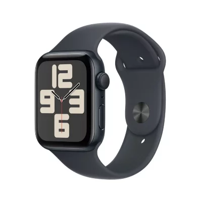 Apple Watch SE GPS 44 mm Bo&icirc;tier en Aluminium Minuit avec Bracelet Sport Minuit M/L 