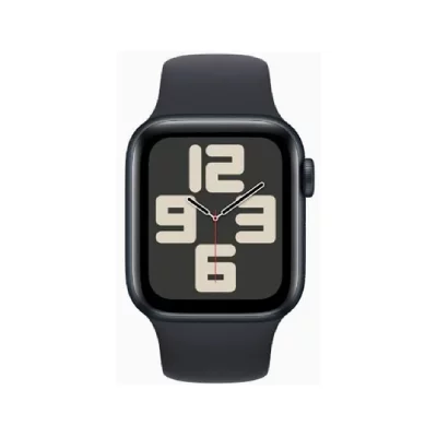 Apple Watch SE GPS, bo&icirc;tier en Aluminium Minuit de 40 mm avec bracelet sport Minuit S/M 