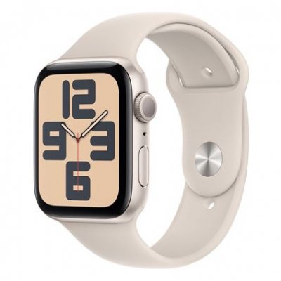 Apple Watch SE GPS+Cellular 44 Aluminium & Bracelet Sport Lumi&egrave;re stellaire M/L