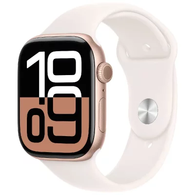 Apple Watch series 10 GPS + Cellular 46 mm Aluminium Or rose Bracelet Sport M/L