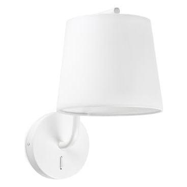 FARO BARCELONA Applique abat jour berni blanc 1x e27 20w