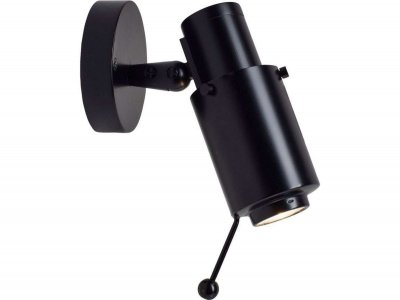 DCW EDITIONS Applique Biny Spot LED m&eacute;tal noir / R&eacute;&eacute;dition 1955 - DCW &eacute;ditions