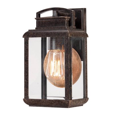QUOIZEL Applique Byron, bronze et verre, petite