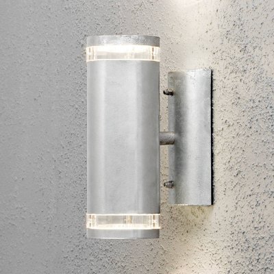KONSTSMIDE Applique d'ext&eacute;rieur Modena &agrave; 2 lampes grise