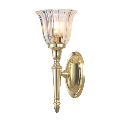 ELSTEAD LIGHTING Applique Dryden1, laiton poli et verre
