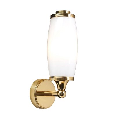 ELSTEAD Applique Eliot1, laiton poli et verre