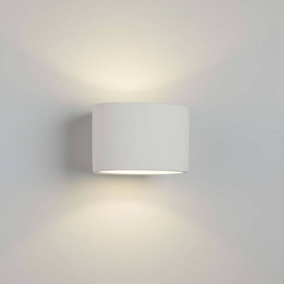 SEARCHLIGHT Applique en pl&acirc;tre 8721 up/down de forme ovale