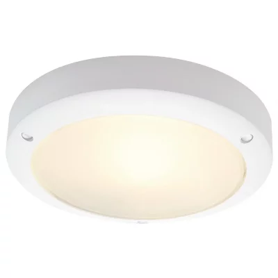 Applique et plafonnier ext&eacute;rieur SLV BULAN, blanc, E14/C35, 60W max, IP45